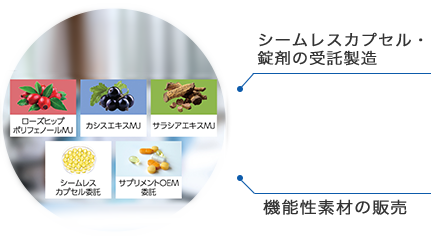 医薬品・食品等の受託製造　産業用カプセルの開発製造